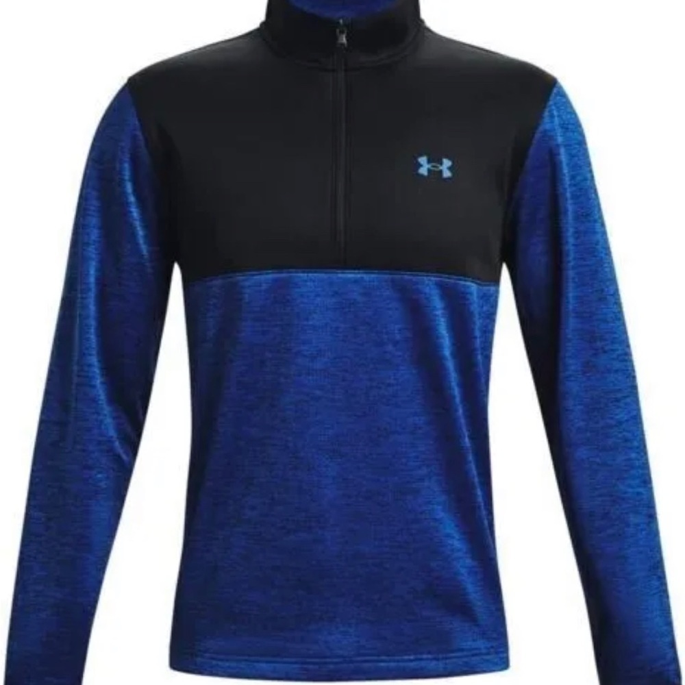 NEW Under Armour Men's Fleece Colorblock Zip Pullover Loose Fit Jacket Sz 2XLT - Picture 6 of 7